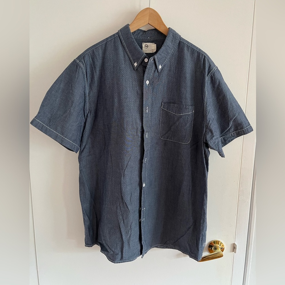Men’s AG size XXL button-up short sleeve shirt